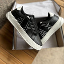 Tênis Designer Minimalista - Preto e Branco (Frete Grátis)