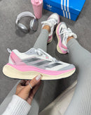 Adizero: Estilo e Desempenho em Tons de Cinza e Rosa (FRETE GRÁTIS)