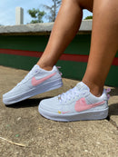 Tênis Air Force Off Cano Baixo - Branco com Rosa