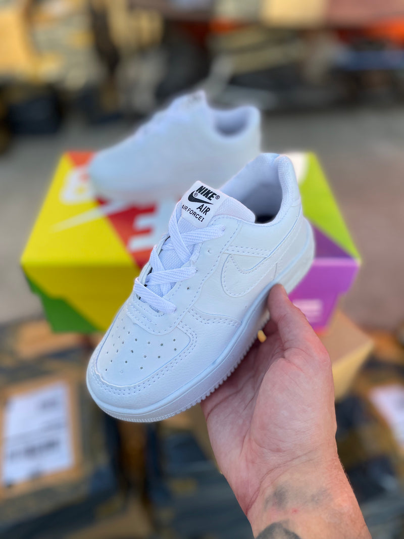 Tênis Air Force Infantil - Branco e Preto (Frete Grátis)