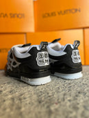 Tênis Designer Skate Sneaker - Preto/Branco (Frete Grátis)