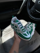 Tênis Designer Skate Sneaker - Verde e Branco (Frete Grátis)
