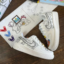 Tênis Air Force 1 Infantil - Edição Criativa (Para Colorir!)